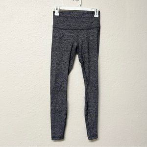 Lululemon High Rise Wunder Under 28" Tight Heathered Gray Size 6